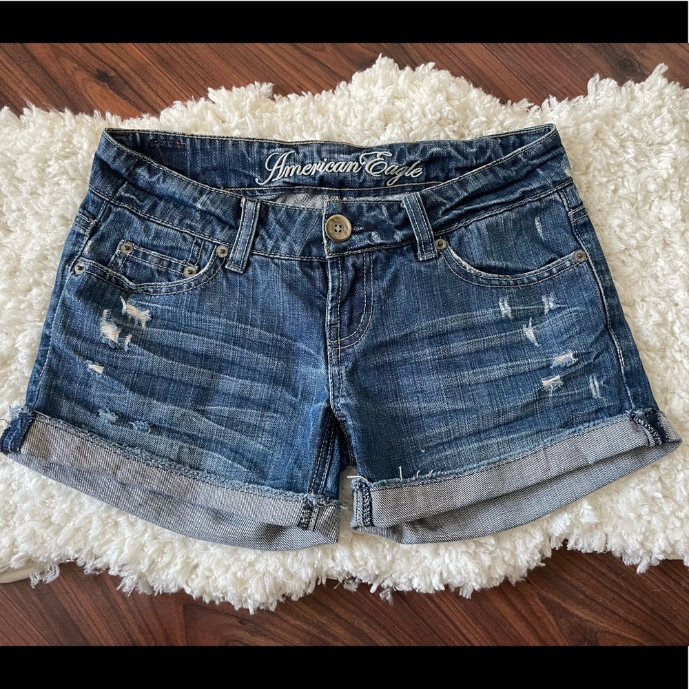 American Eagle Jean Short Cutoffs